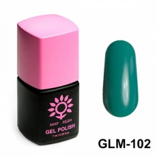 Гель-лак Мир Леди сверхстойкий - Приглушенно зеленый GLM-102